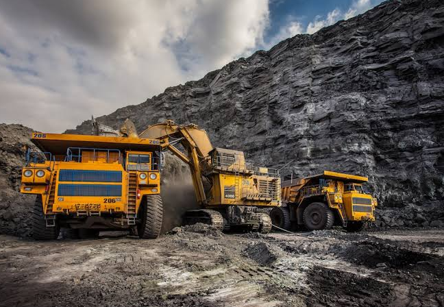 Industrial mining landscape