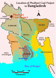 Phulbari Coal Project Location Map